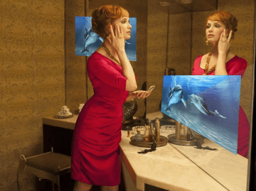 plain mirror glass